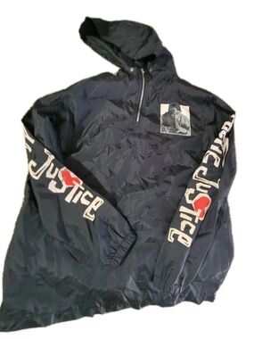 Chemistry 2 Pac Poetic Justice Windbreaker Jacket Adult Medium Blk